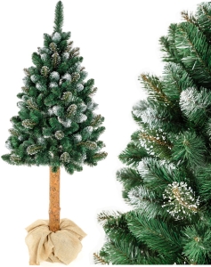 Choinka sztuczna Diamentowa Na pniu 160 cm