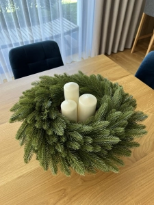 Wianek bożonarodzeniowy Świerk Naturalny 100% PE 40 cm